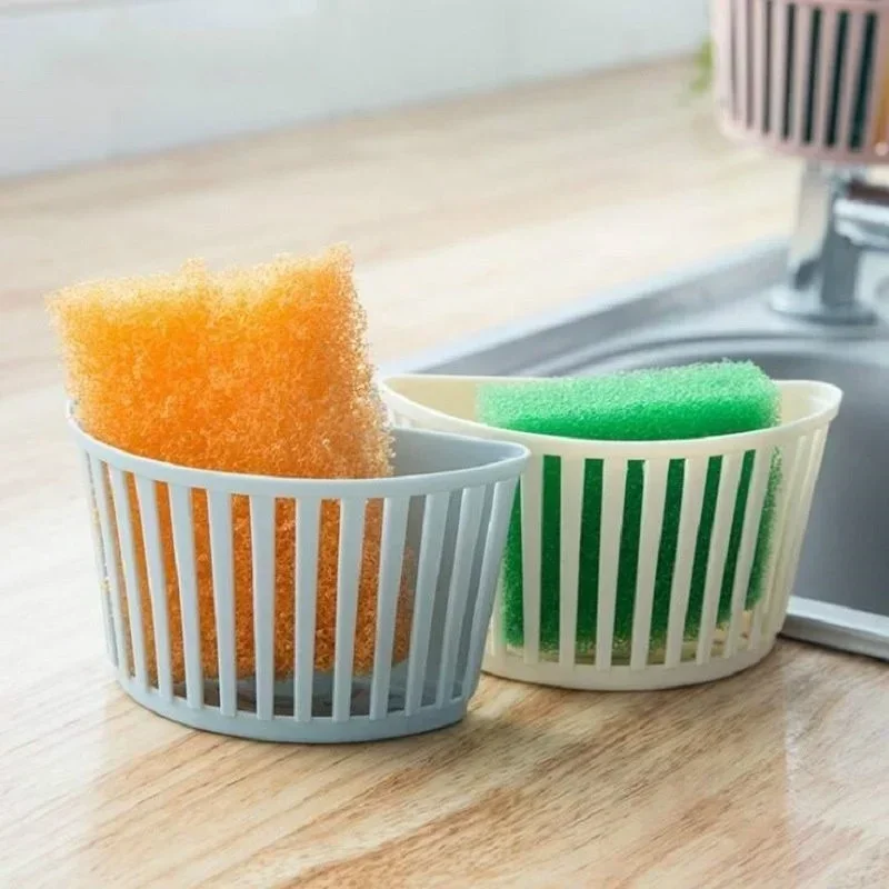 Soporte colgante plástico para fregadero: cesta organizadora - imagen 2