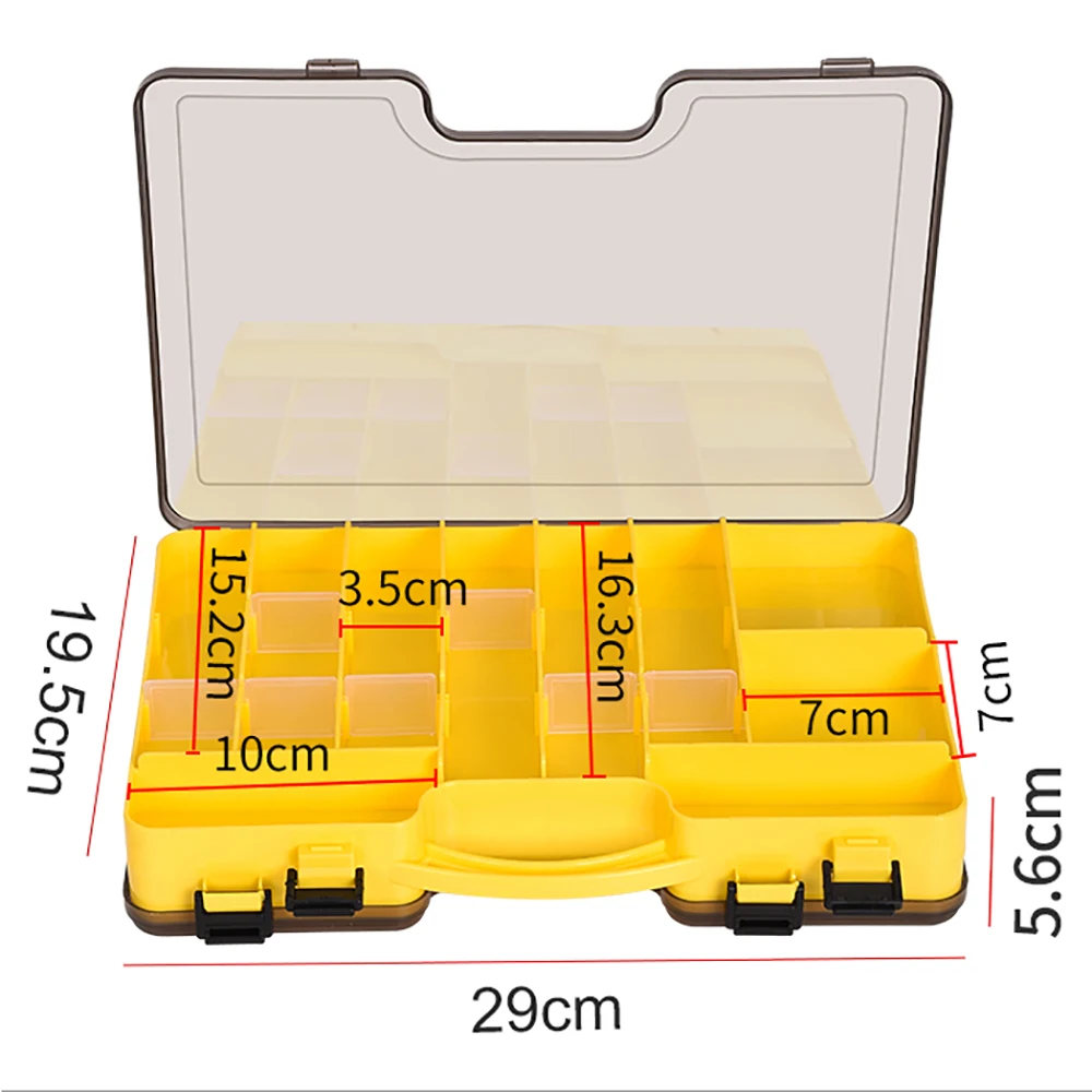 Caja de pesca grande con compartimentos para señuelos - imagen 4