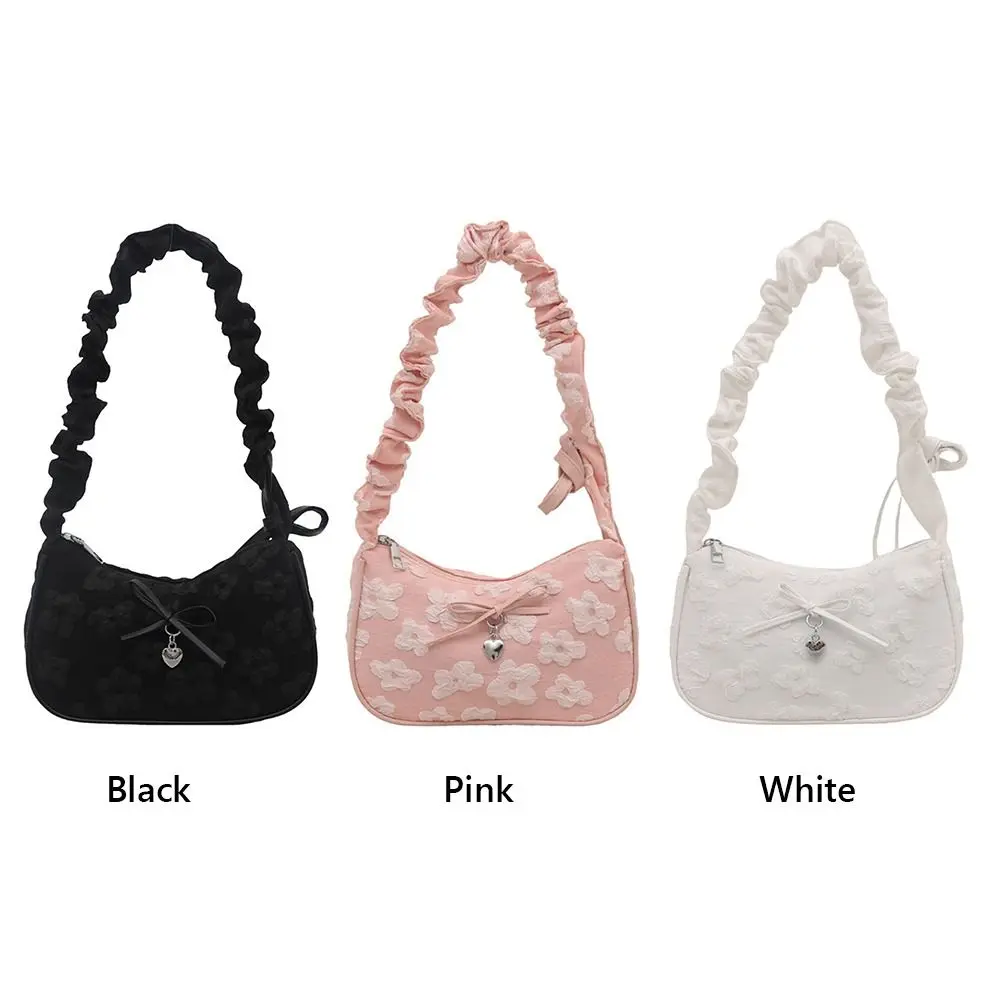 Bolso de hombro multicolor con lazo floral, gran capacidad - imagen 4