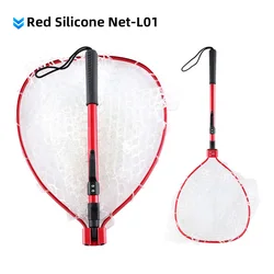 Red de pesca NUNATAK 2024 plegable de silicona con varilla de aleación