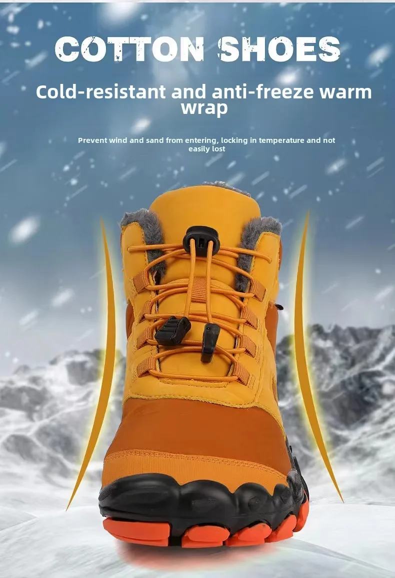 Zapatos de pesca impermeables con forro de lana