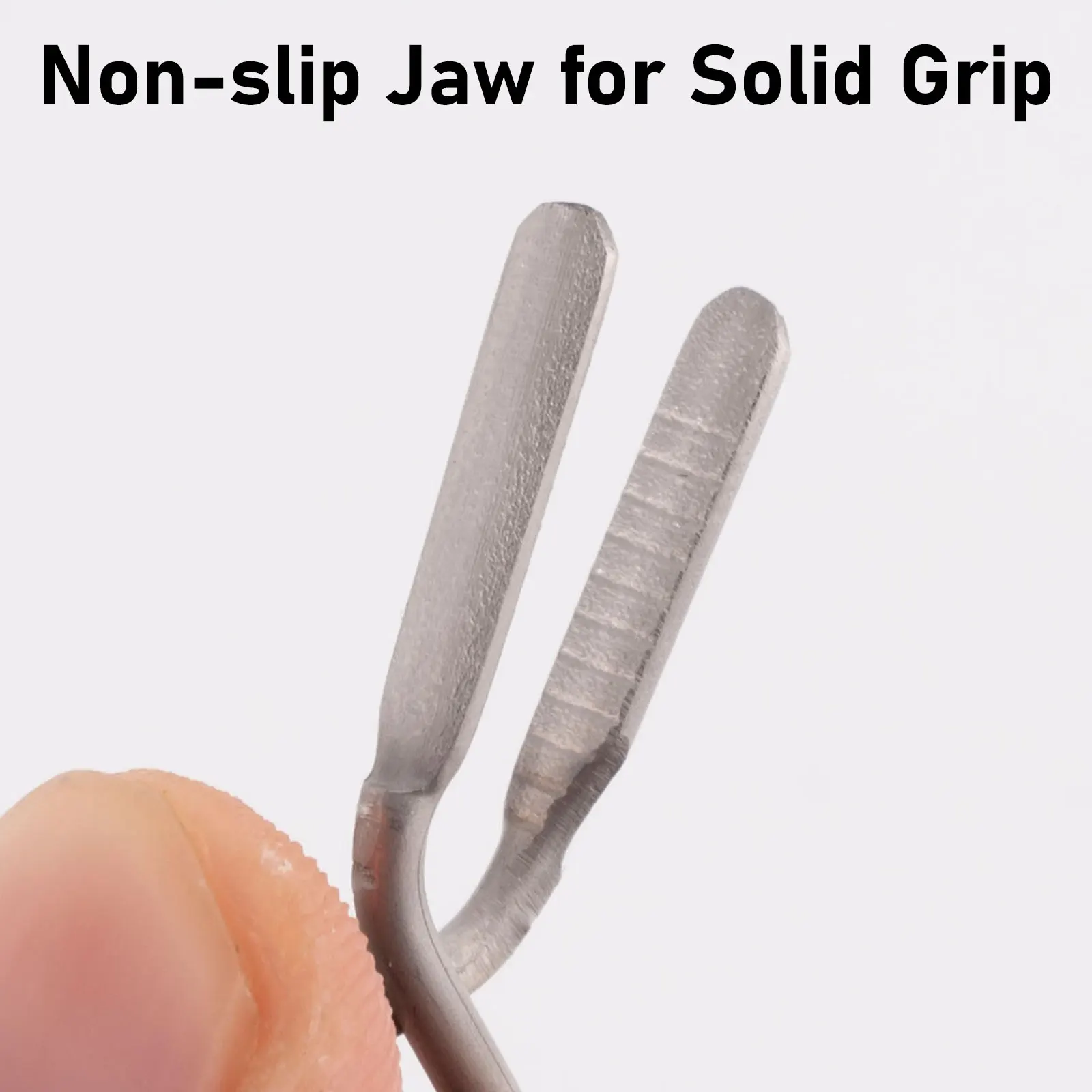 Alicates para atar moscas Dr.Fish – Acero inoxidable con clip plumas - imagen 5