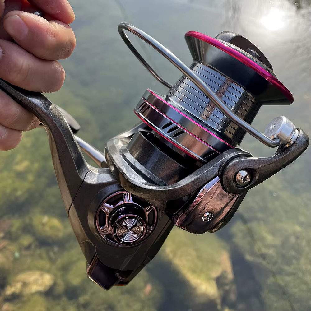 GHOTDA Carrete de pesca agua salada serie 9000-12000, gran capacidad