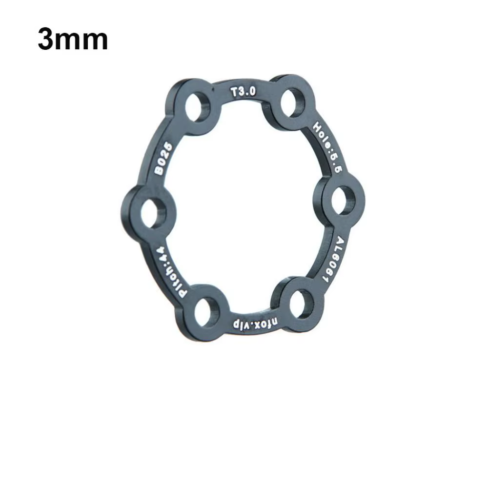 Disc Intermediario Freno Disco MTB 60mm – 6 Agujeros, 44mm Negro - imagen 2