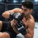 Guantes boxeo profesionales cuero medio dedo para kickboxing