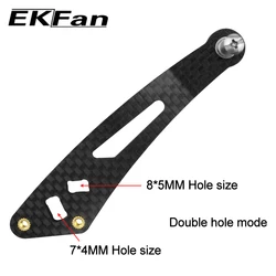 EKFan Mangos de carbono para carrete Baitcast 92 mm