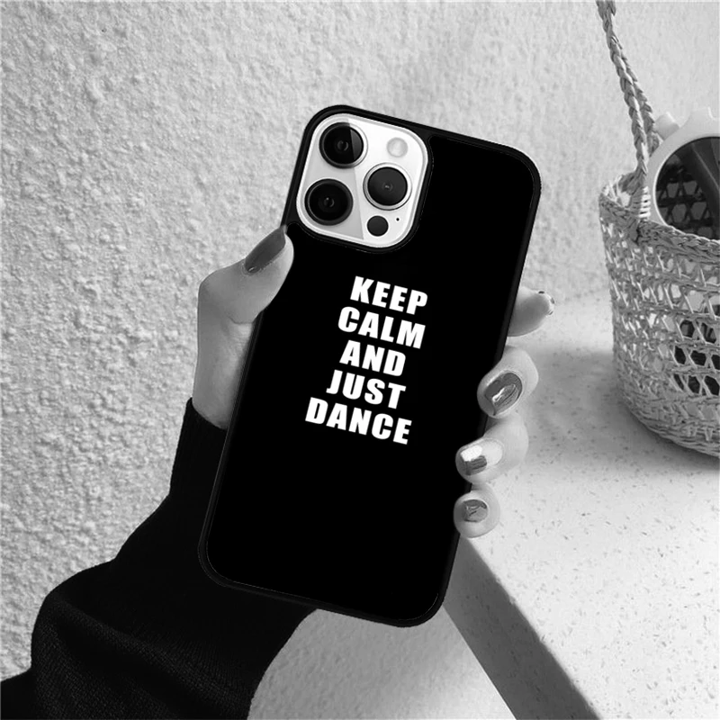 Funda iPhone con diseño “Keep Calm And Just Dance”