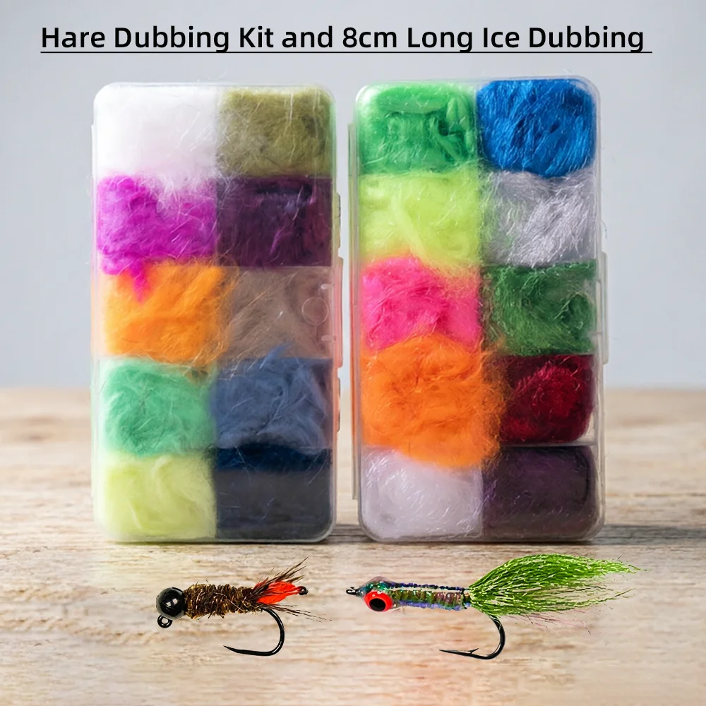 Dubbing Ice y Hare para moscas: Nymph, Scud, Streamer Minnow - imagen 2