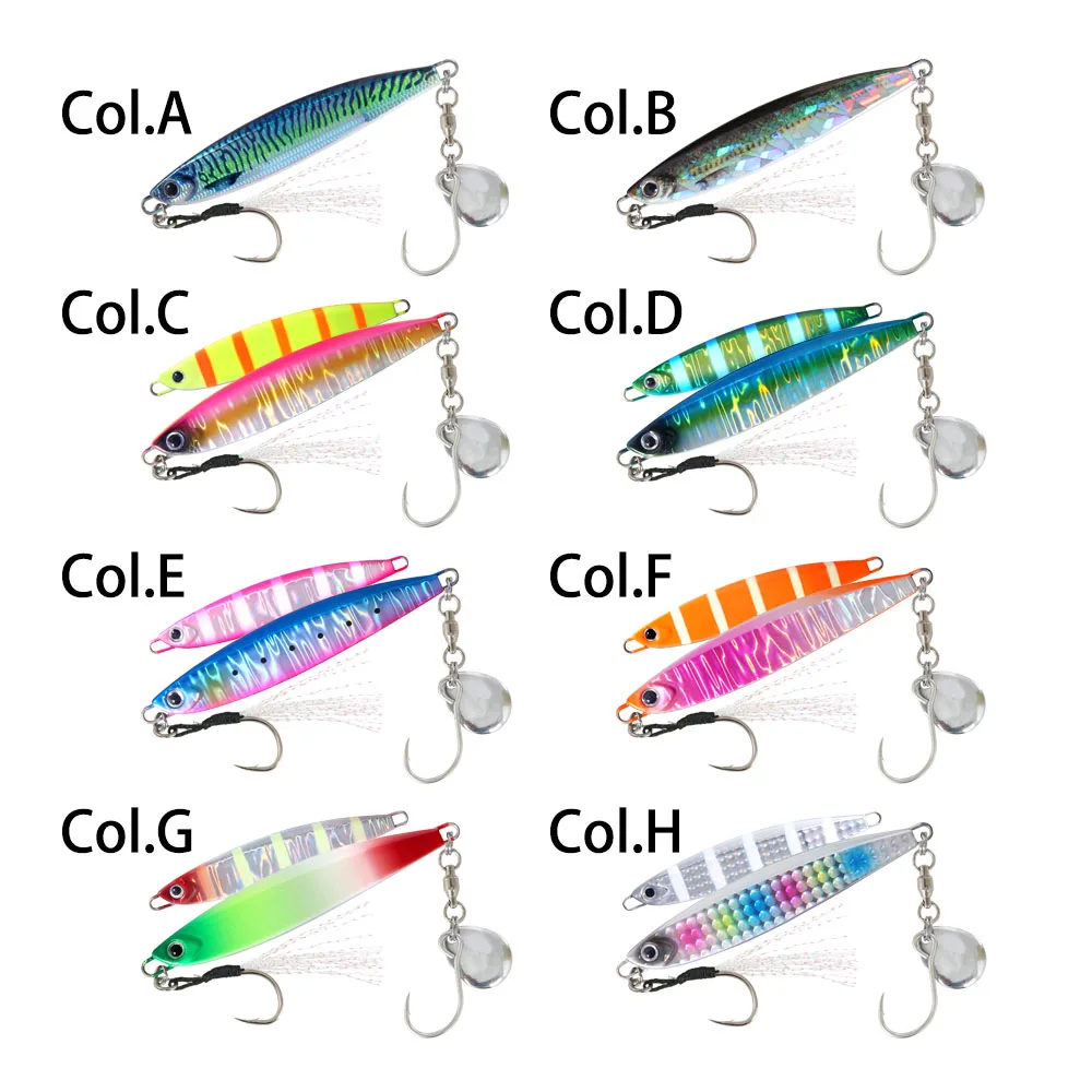 FSTK Jig metal señuelo para pesca salada – Gancho de asistencia - imagen 3