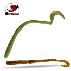 ESFISHING Slim Worm Señuelo 140mm para Lubina, Lucio y Perca