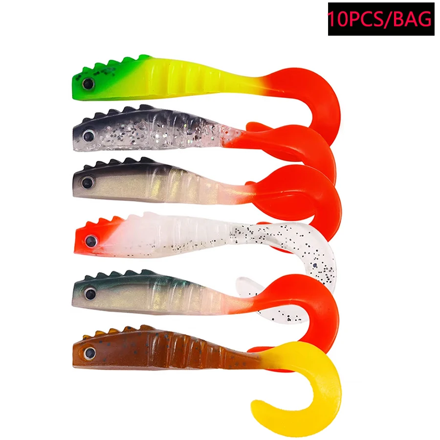 Vinilos flotantes tipo gusano para pesca de lucio y lubina - imagen 2