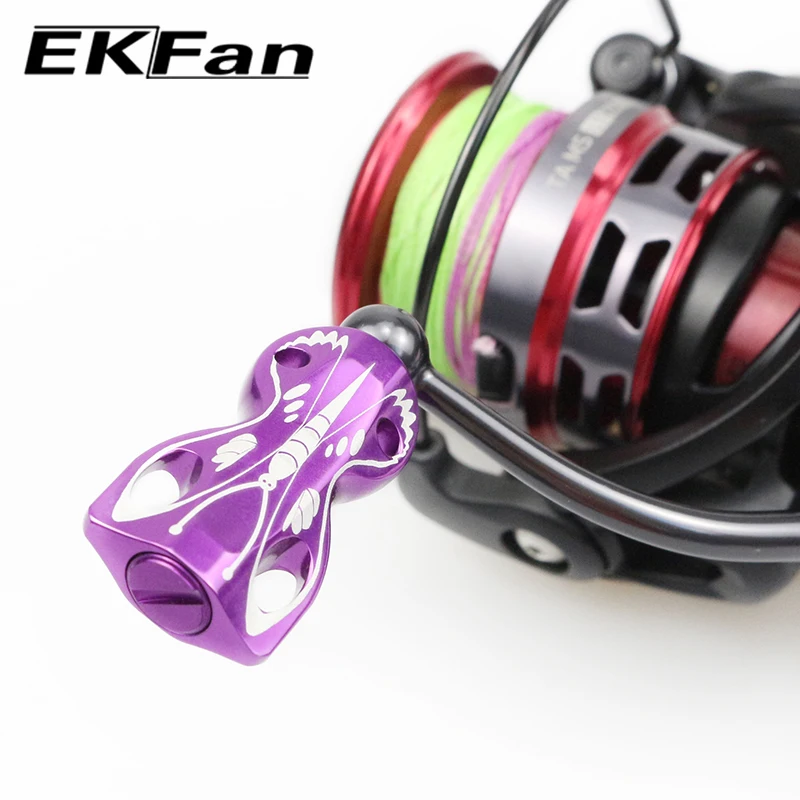 EKFan perilla de carrete de aluminio con rodamiento D/S – mariposa - imagen 2