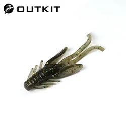 Outkit Jig Wobbler Twin Tail – Señuelo hundente de silicona