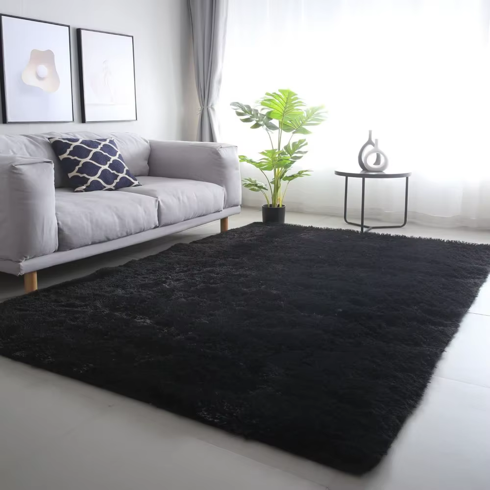 Alfombra de felpa degradada – Super suave para salón y dormitorio - imagen 4