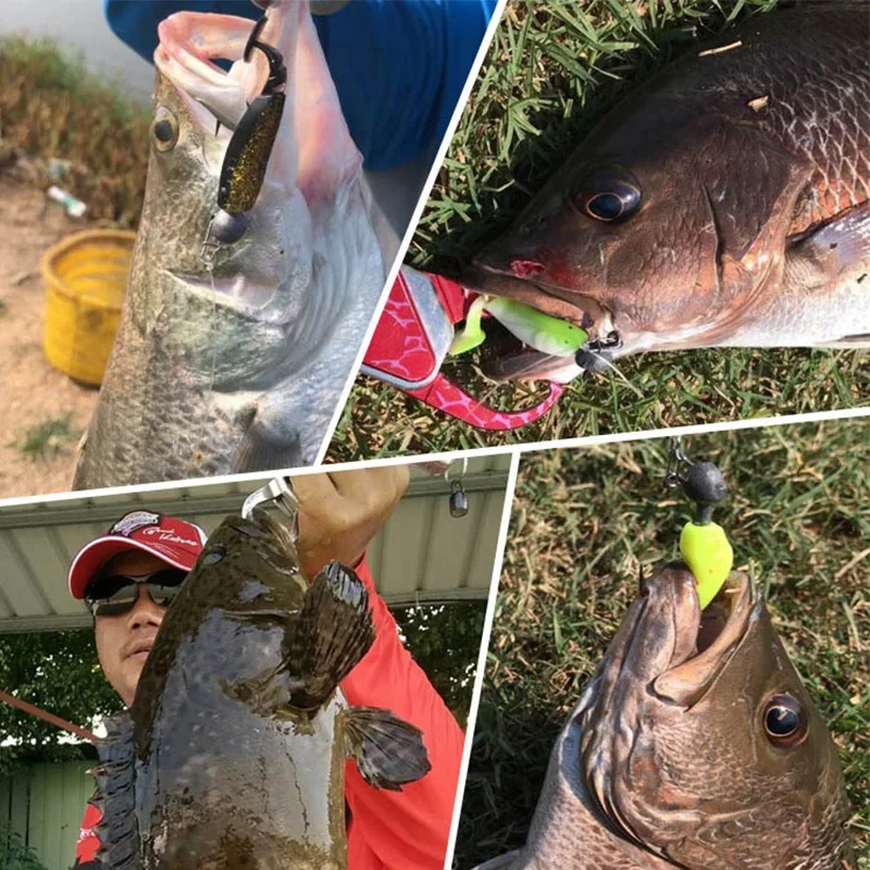 Señuelos de silicona tipo Swimbait para pesca en roca y mar - imagen 5