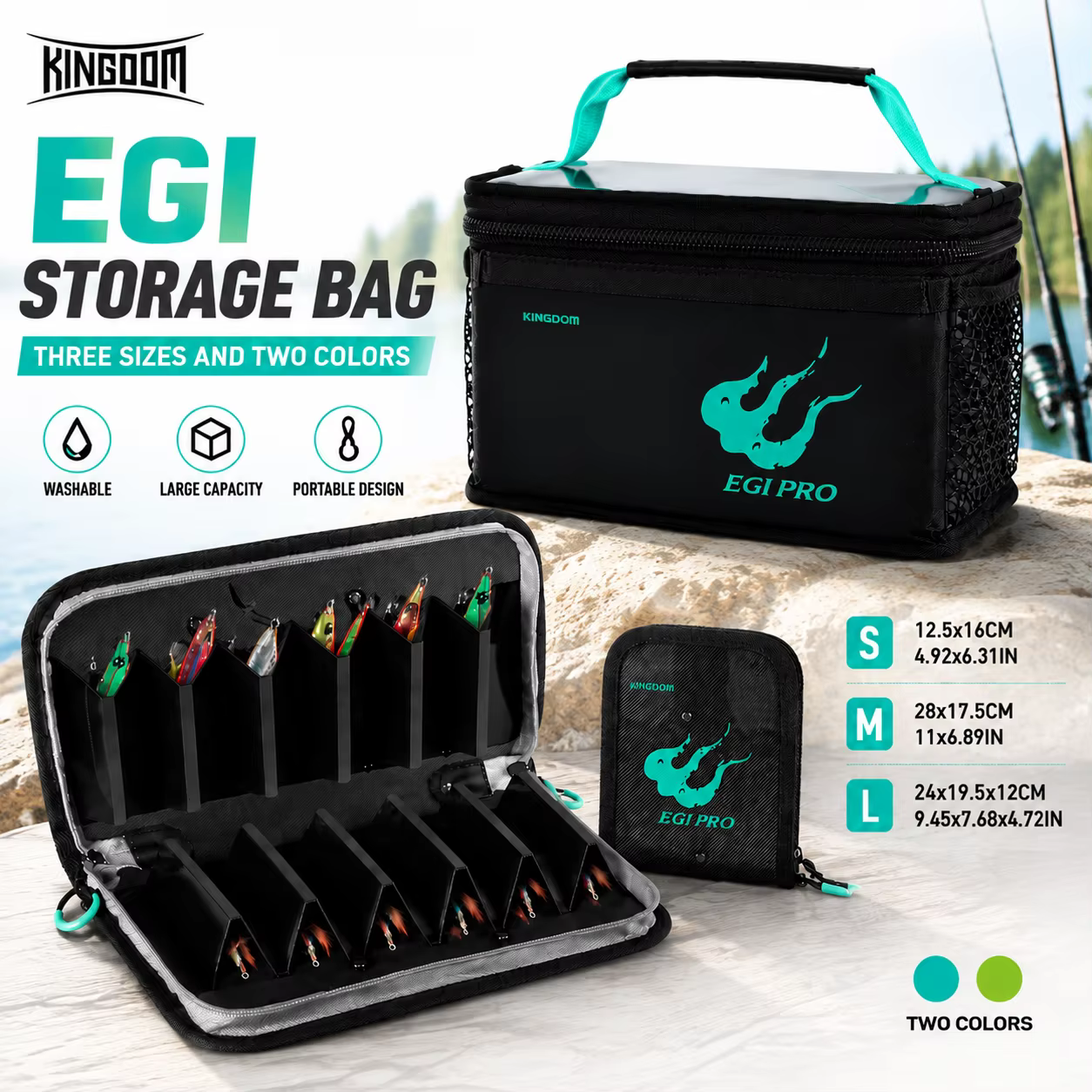Caja Organizador Egi Kingdom – Bolsa para cejos Octopus Squid Jig - imagen 4