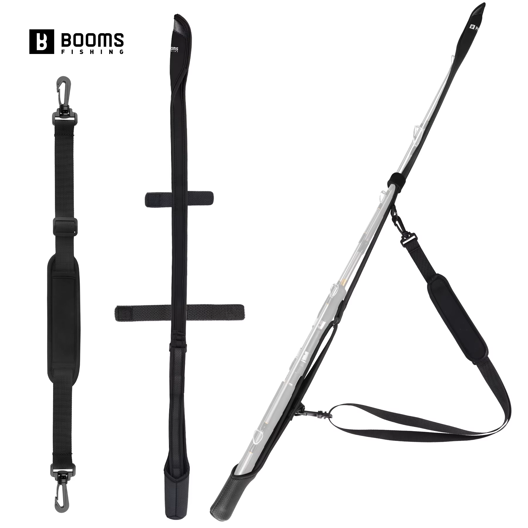 Booms Soporte de Caña Ajustable Bolsa Cinturón – Portátil Protector