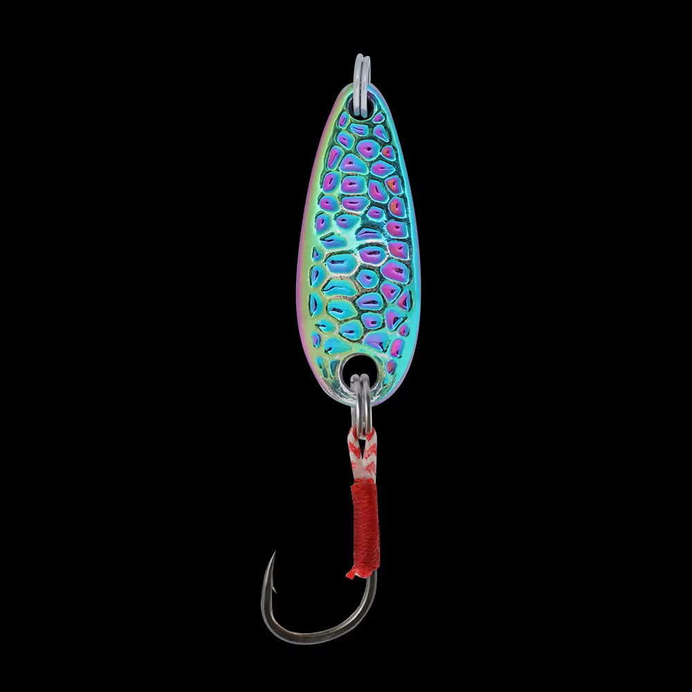 Cuchara giratoria metálica para pesca de trucha con paleta sonora - imagen 2
