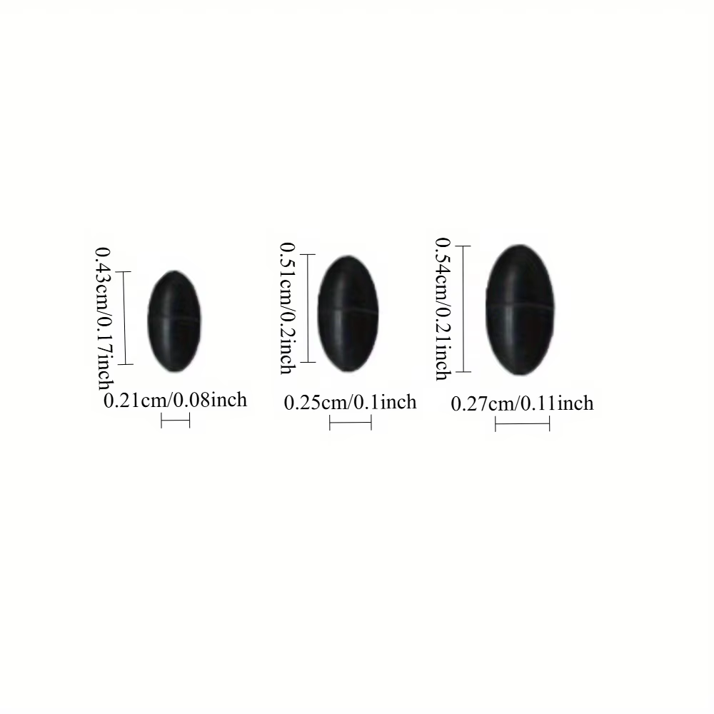 Ackibbik Bobbers silicona forma oliva – tapones - imagen 2