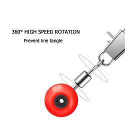 FishTrip Giratorios acero inoxidable con clip rápido para pesca