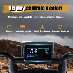 Bicicleta eléctrica ESKUTE V202 todoterreno negra con frenos de disco