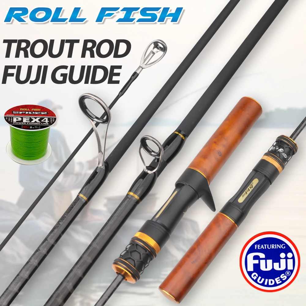 Caña ROLLFISH de fibra carbono para trucha
