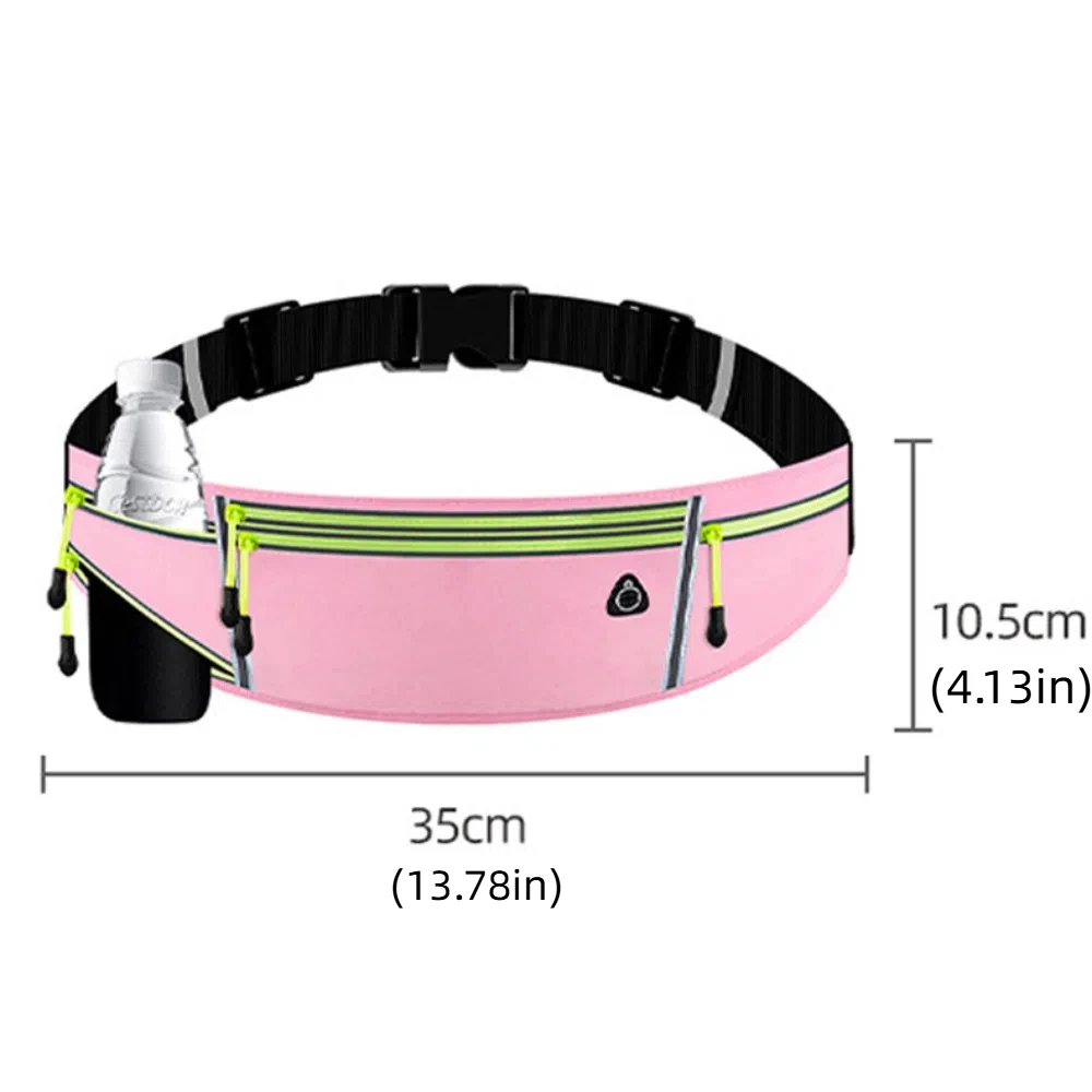 Riñonera impermeable ligera para maratón con portabotella y móvil - imagen 2
