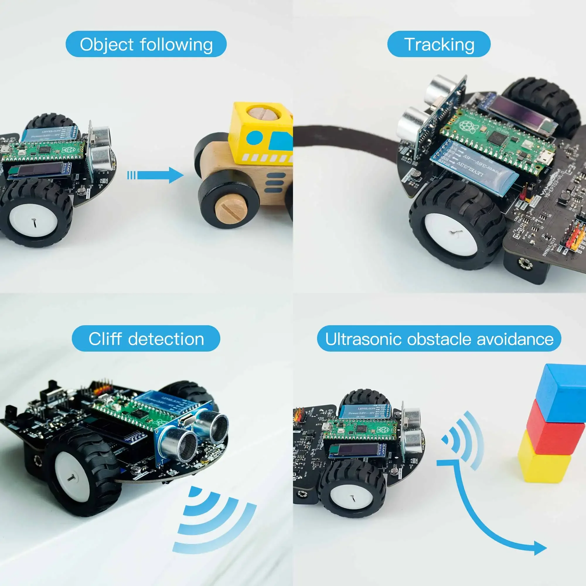 Kit coche robótico Yahboom Raspberry Pi Pico MicroPython control app - imagen 2