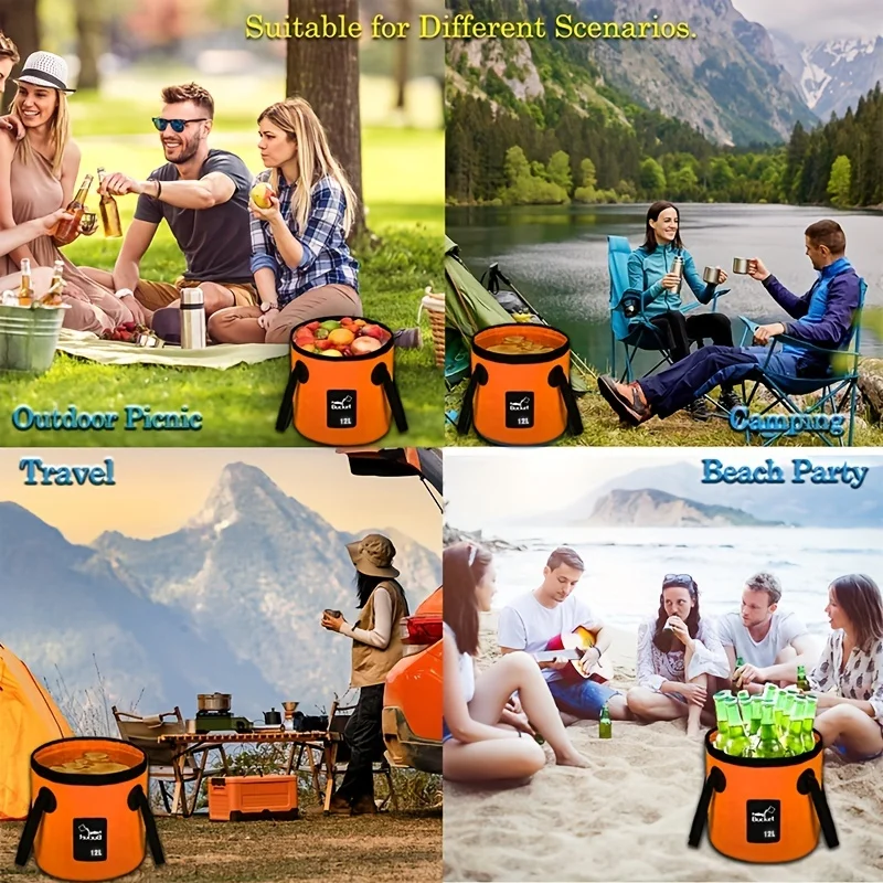 Cubeta plegable para pesca – Limpieza de peces y cebos - imagen 4