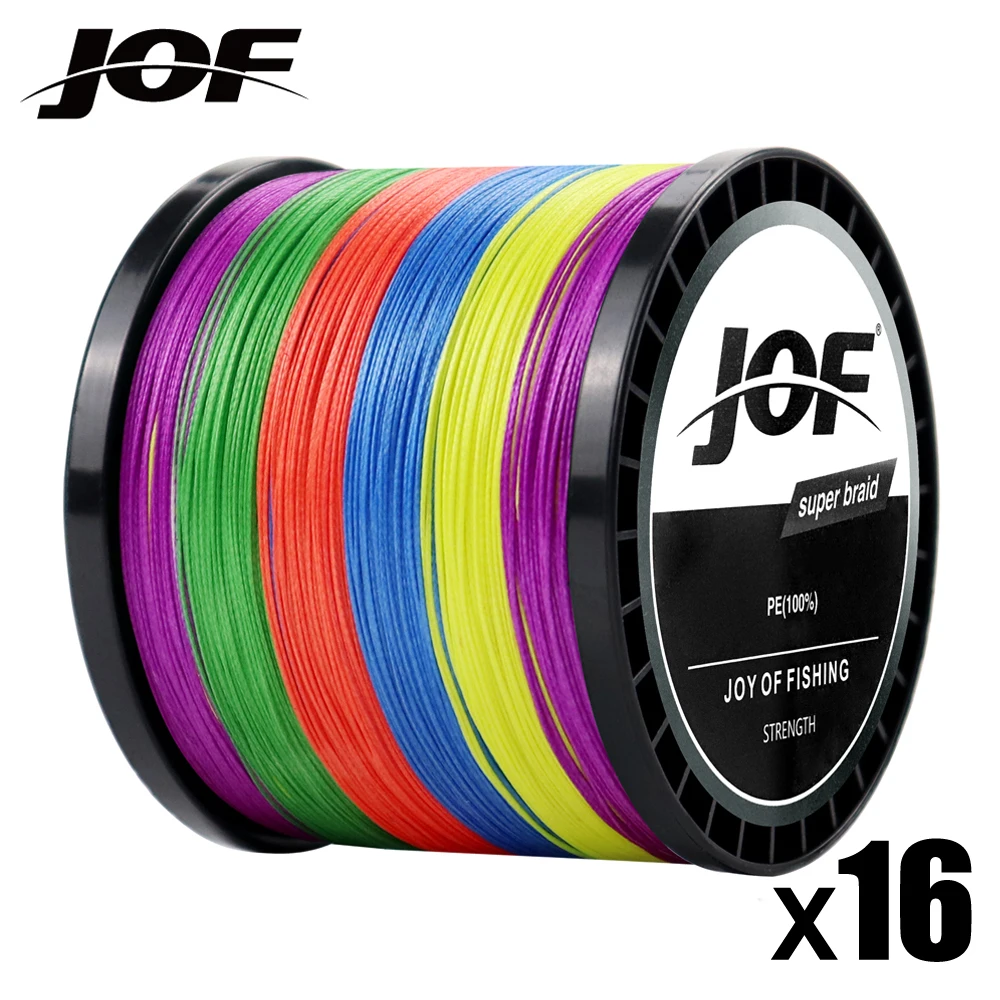 Línea PE trenzada multicolor JOF súper fuerte para pesca costera - imagen 5