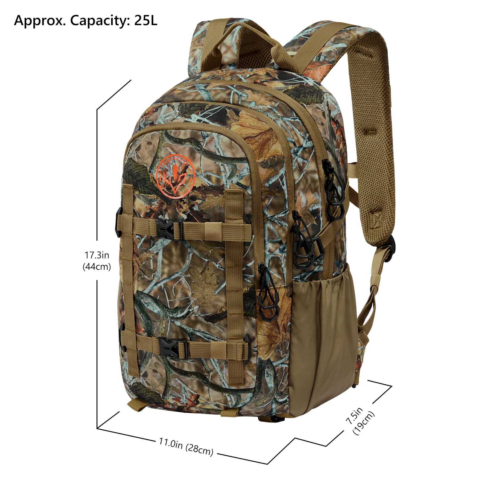 BASSDASH HP03 Mochila de pesca con camuflaje resistente al agua - imagen 5