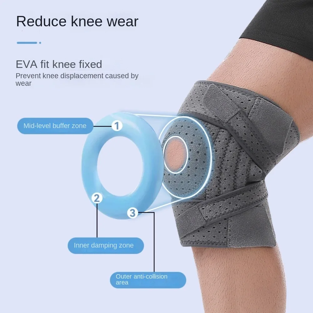 Rodillera deportiva para fitness con tejido elástico