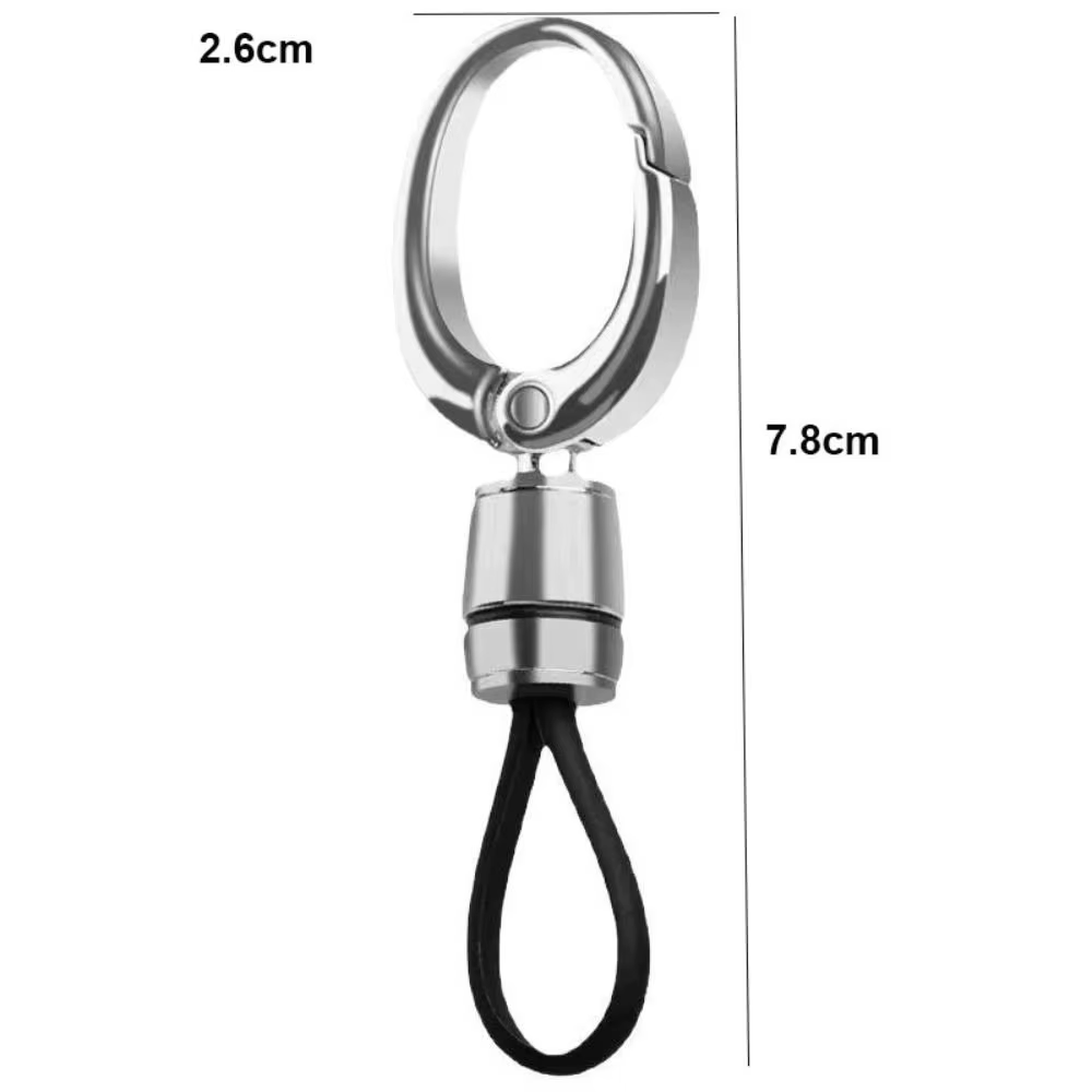 Llavero Metálico Antipérdida para Coche con Hebilla - imagen 2