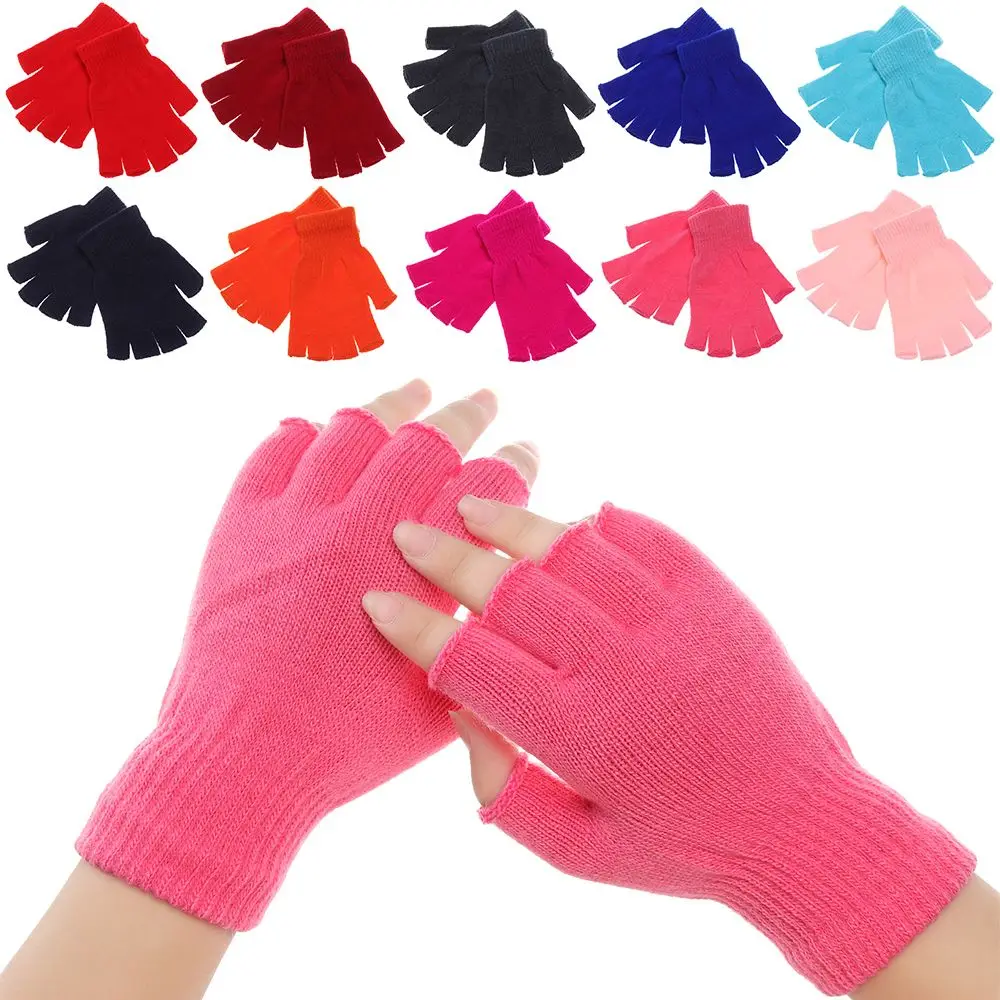 Guantes fingerless de punto para pesca – Invierno térmicos unisex - imagen 3