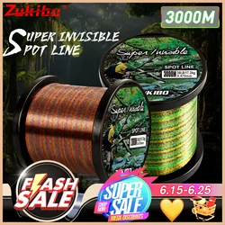 ZUKIBO Invisible Linea de pesca con fluorocarbono resistente