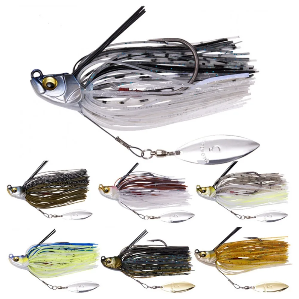 Señuelo Buzzbait Chatter con falda de silicona y borla marina - imagen 5