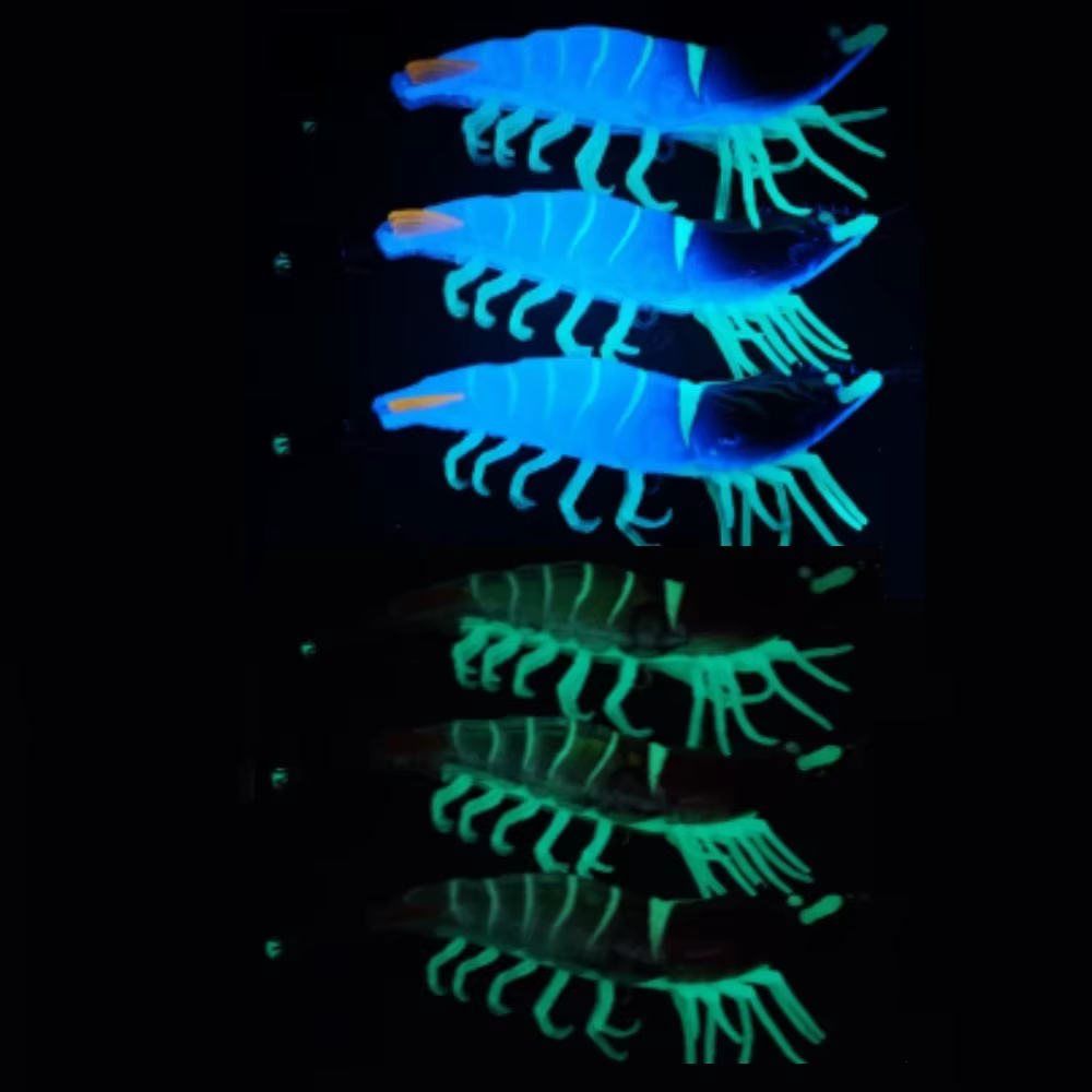 Egi Shrimp UV Luz para Calamar y Pulpo – 10 cm Flotante - imagen 3