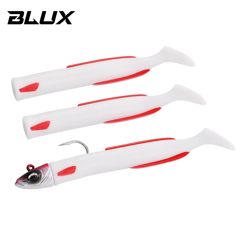 BLUX Mini Happy Sandeel vinilos cola de pala jig head plomado - imagen 3