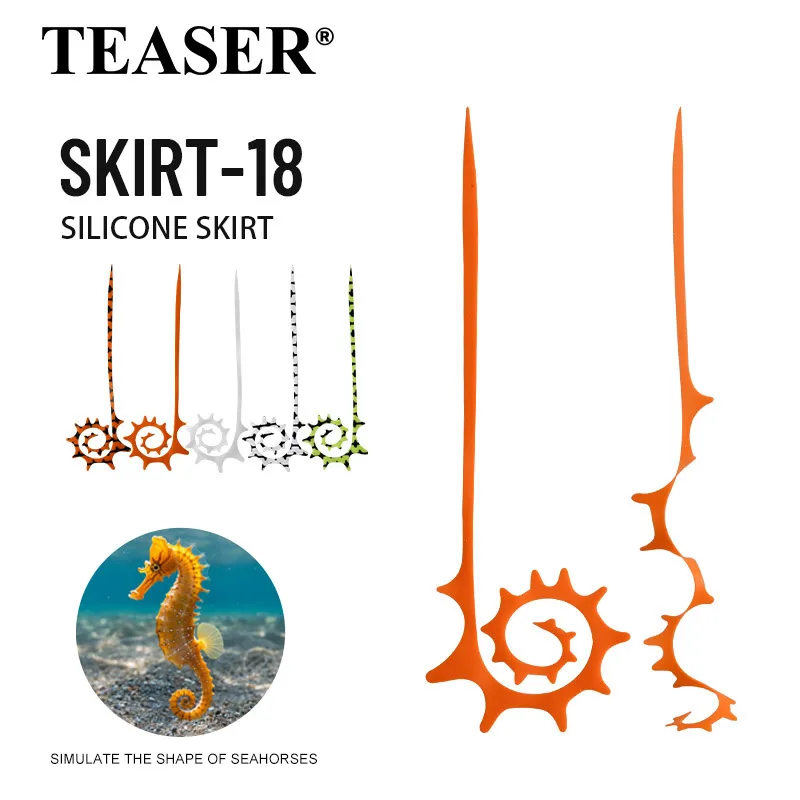 Falda de silicona TEASER SKIRT-18 para señuelos jig DIY - imagen 2