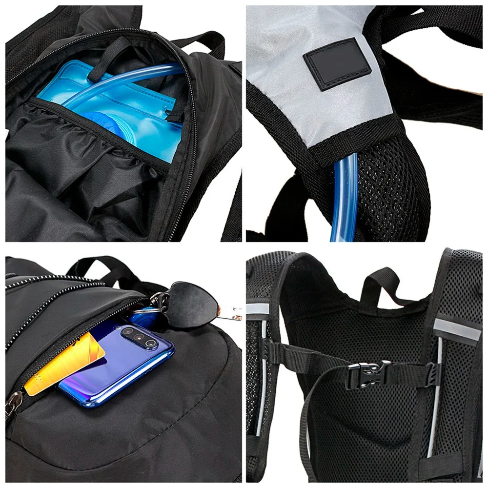 Mochila de hidratación ligera con alta visibilidad reflectante - imagen 4