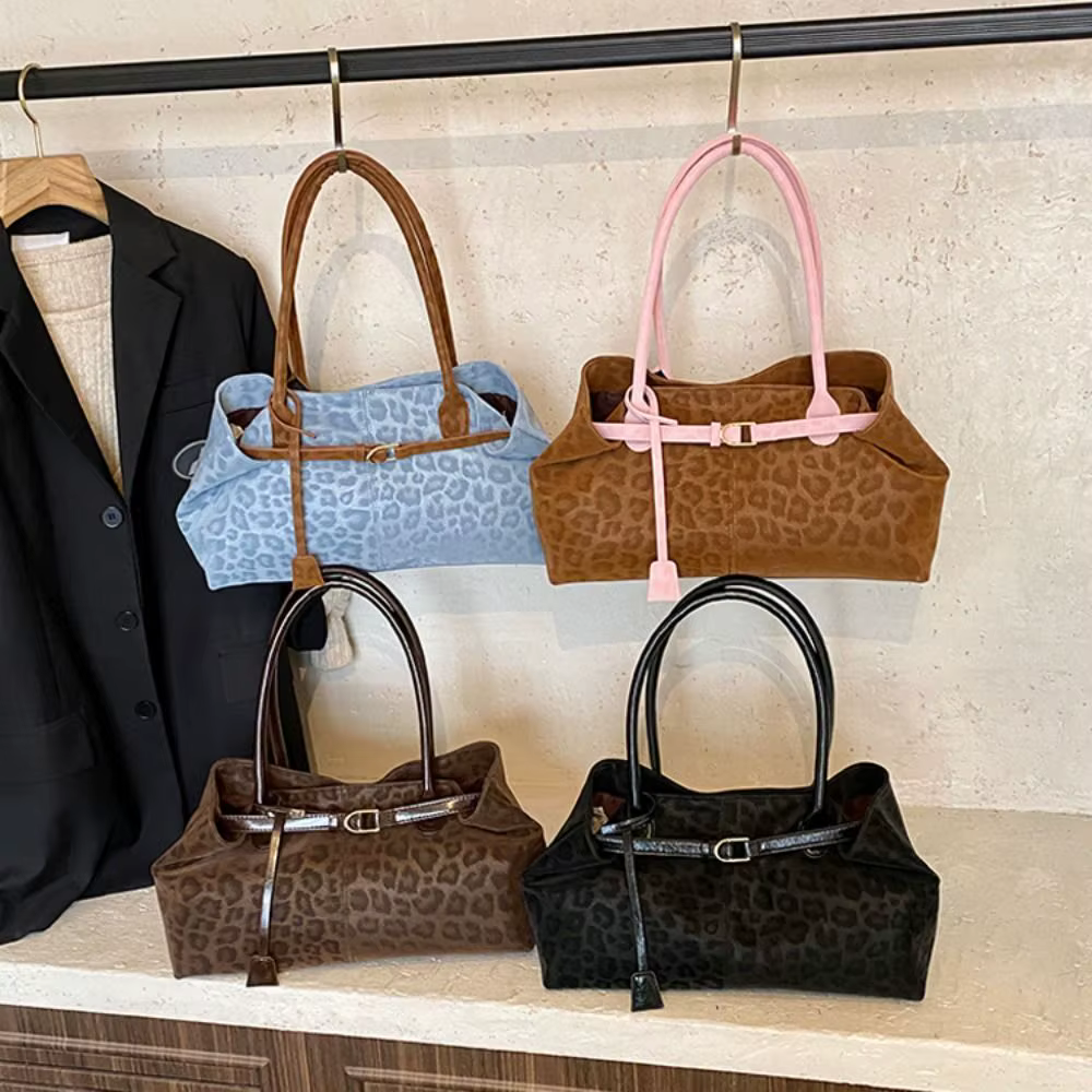Bolso pesca estampado leopardo PU versátil gran capacidad - imagen 5