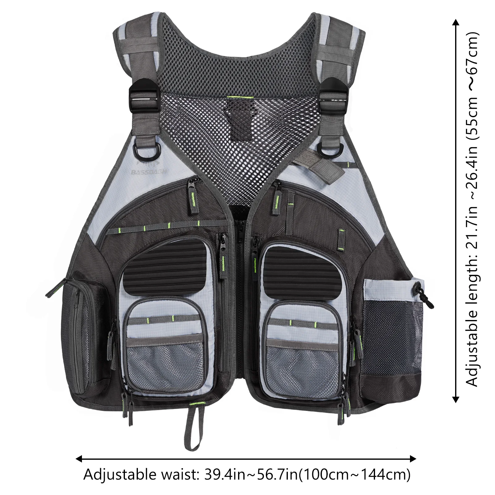 Bassdash chaleco de pesca ajustable y transpirable al aire libre - imagen 5