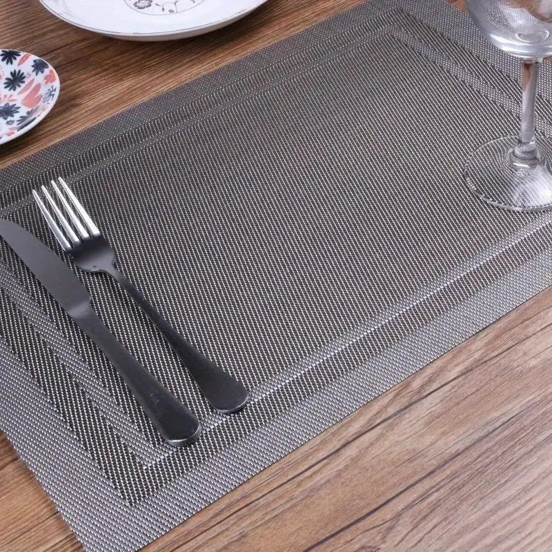 Tapete antideslizante PVC a rayas color sólido para vajilla - imagen 3