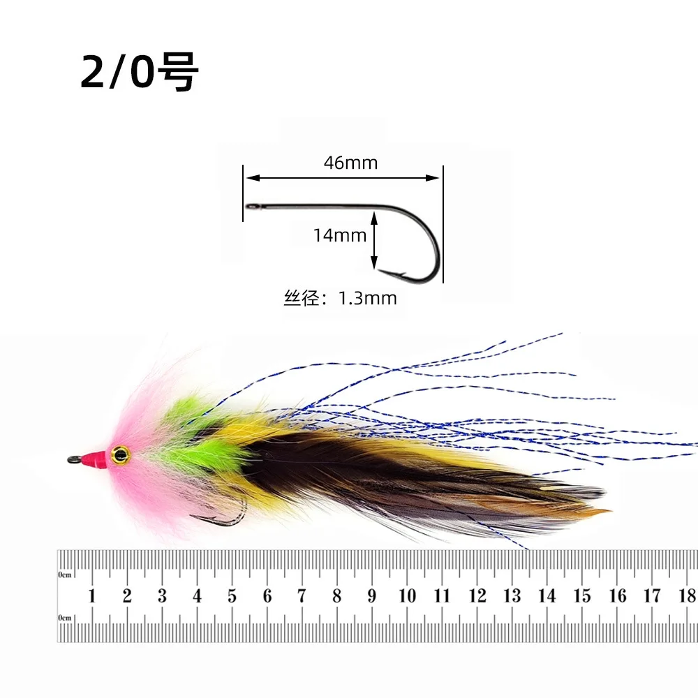 Anzuelos de pesca con mosca hechos a mano en 5 colores – Trucha y salmón - imagen 3