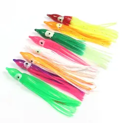 Señuelo lumínico suave de pulpo para pesca nocturna cebo calamar
