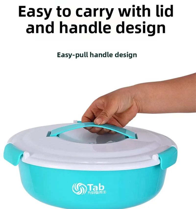 Caja para cebo antiadherente con tapa y recipiente abierto - imagen 5