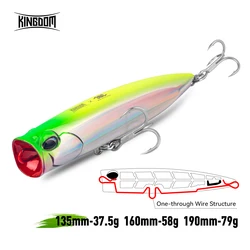 Kingdom Topwater Popper señuelo artificial para agua salada