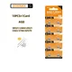 Pilas de botón alcalinas LR521 AG0 SR521SW 1,5 V