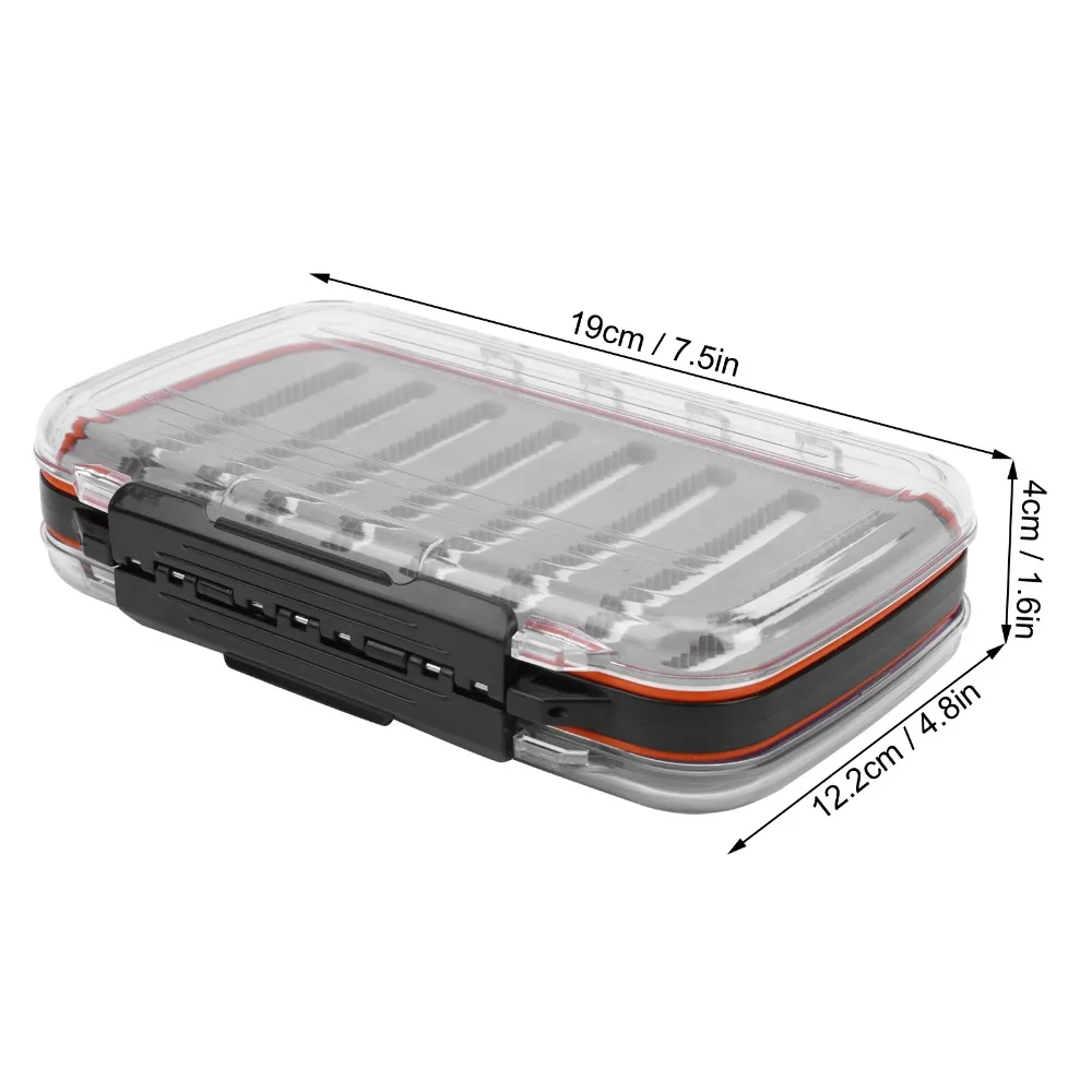 Caja almacenamiento señuelos de pesca mosca doble cara impermeable PP - imagen 4