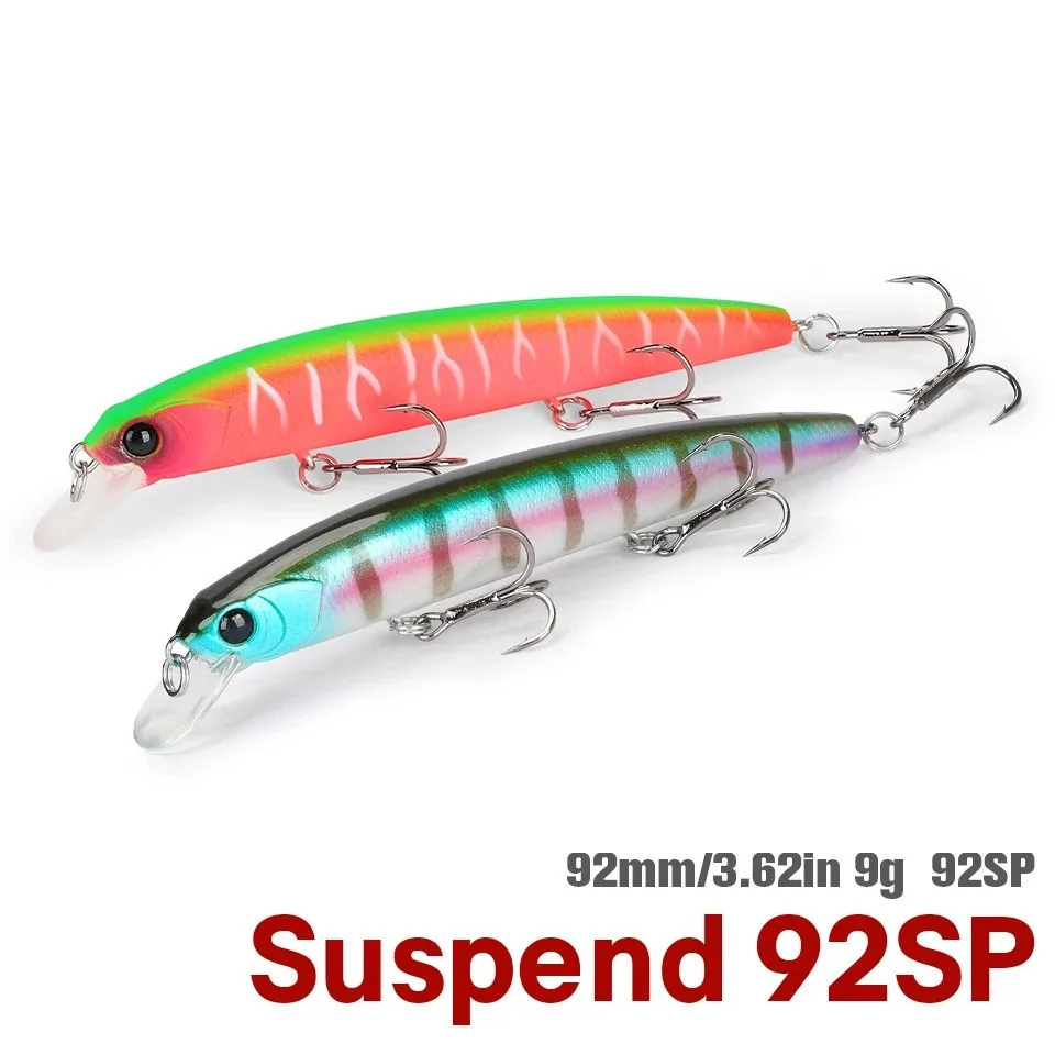 Señuelos minnow suspendidos 92 mm de TSURINOYA